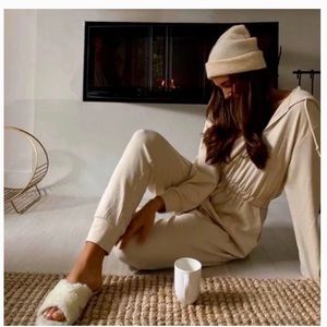 WeWoreWhat Leisure Suit in Tan XS